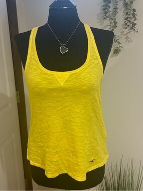Hollister Bright Yellow Racerback Tank